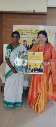 On 14th August, Padmashree. Shobha Raju garu released the Poori Padhai Desh ki Balai Campaign posters at Madanapalli