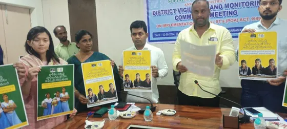Minister Mandipalli Ram prasad garu released the Poori Padhai Desh ki Balai Campaign posters at Rayachoty (1)